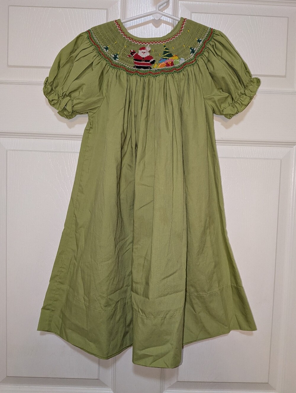 Rosalina Collections Christmas Smocked Dress 4T